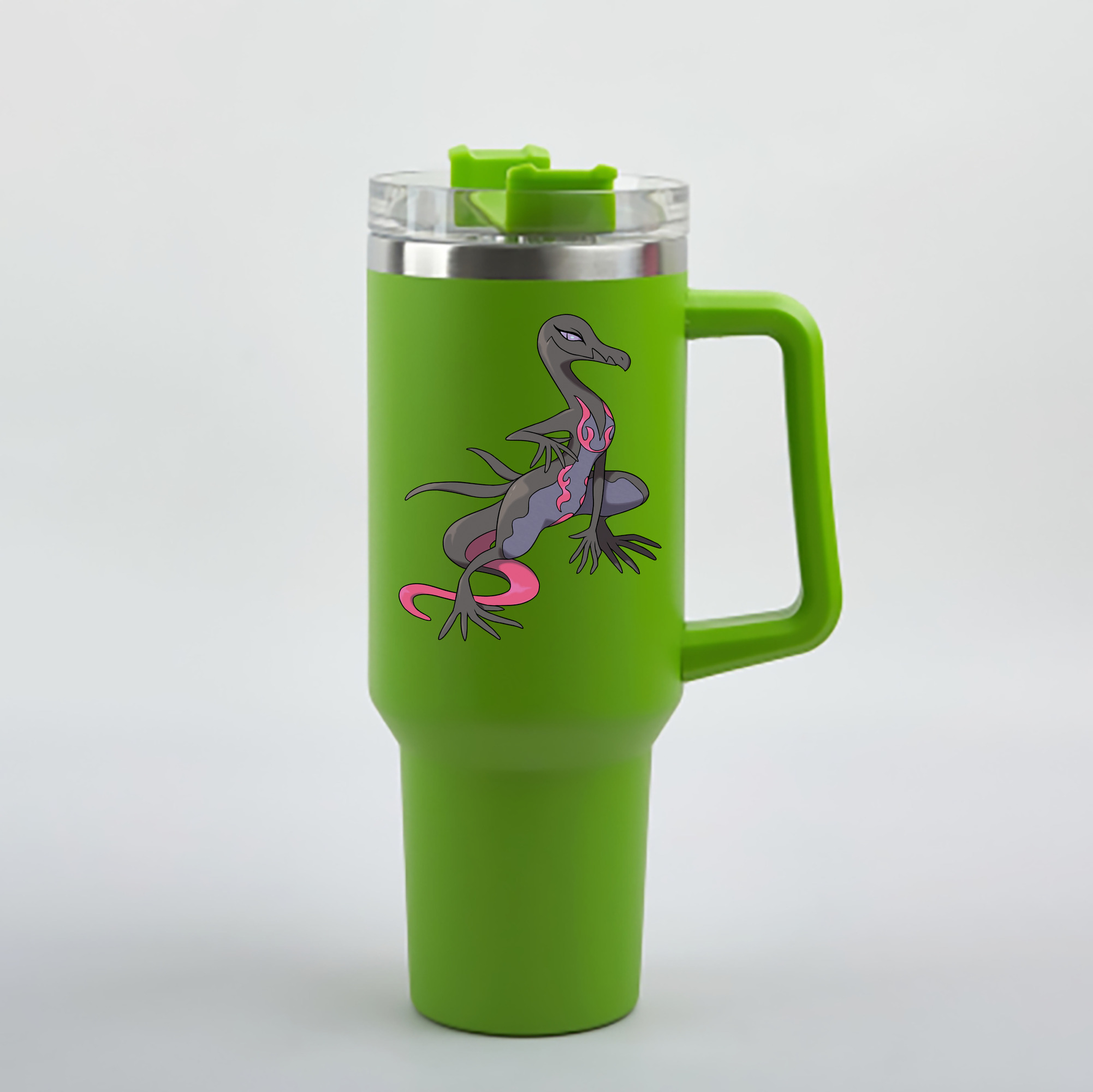 （画像用） ポケットモンスター Pokémon 1200mL車用タンブラー - クリスタルステッカー（プラスチックストロー付き）
